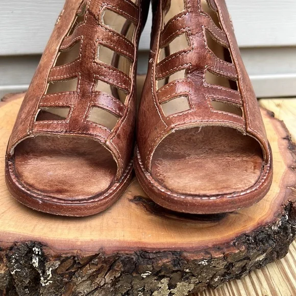 🥳 Host Pick 🥳 - BED|STU OCCAM Peep Toe Heel women size 9.5 - Picture 7 of 16